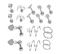 FOMIYES 1 Ensemble Set de Boucles Oreilles pour Hommes Acier Inoxydable Épurés pour Sorties Fêtes et Boucles Oreilles Éclatantes