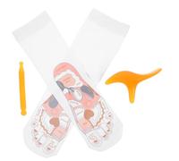 FOMIYES 1 Jeu chaussettes de pédicure de massage masseur de réflexologie plantaire chaussettes de massage point d' chaussettes point d' résine