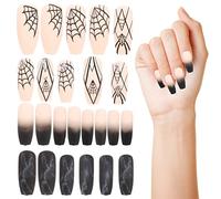 FOMIYES 1 Jeu Faux D'halloween Décoration Des Accessoires D'art D'ongles Faux Fille Charmes Faux Ongle Détachable Femmes Fierté