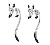 FOMIYES 1 Paire boucles d'oreilles renard mignon boucles d'oreilles animaux pour femmes boucle d'oreille pendante pour femme boucles d'oreilles femme tendance cuivre argenté blanche