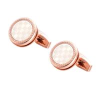 FOMIYES 1 Paire Boutons de Manchette Élégants pour Costume Accessoire Tuxedo Rose Gold pour Occasions