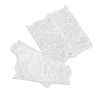 FOMIYES 1 Paire Bracelets En Dentelle Manche Poignet Pour Femme Habillé Tissu De Dentelle Uv Enveloppe Accessoires Lacets Accessoire De Vêtements De Mariage Blanche