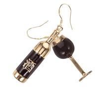 FOMIYES 1 Paire De Boucles D'Oreilles Pendantes En Forme De Bouteille De Vin Pour Femmes Bijoux Tendance Pour Filles Boucles D'Oreilles Pendantes Amusantes En Alliage