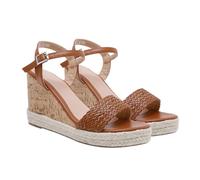 FOMIYES 1 Paire Sandales pour Femmes Style Romain Compensées et Décontractées Couleur Camel