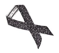 FOMIYES 1 Pc Écharpe En Soie Foulard Bandeau Anneau De Cheveux Bandeau En Ruban Attache-cheveux Foulard En Soie à La Mode Pour x Bande De x Coiffe En Black