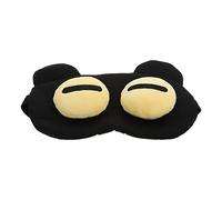 FOMIYES 1 Pc Masque De Sommeil Coussinets Pour Les Yeux Gel Couvre-yeux Pour Dormir Se Soucier Extension De Cils Sommeil Dessin Animé Bouffi Des Produits Aveugle Bonjour Black Polyester