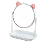 FOMIYES 1 PC Miroir De De Bureau Filles Bureau Maquillage x Miroir Pliable Maquillage Kawaii De Voyage Dessin Animé De De Blanc