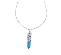 FOMIYES 1 Pièce collier pendentif en cristal dragon collier pendentif en pierre naturelle délicat chaîne de cou décorative colliers collier pour les chaîne de cou exquise cuivre Bleu