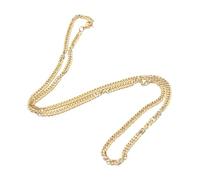 FOMIYES 1 Pièce de cou extérieur Collier élégant collier cool bijoux de cou léger Collier exagéré décor de cou actuel accessoires hip-hop chaîne de mode Acier au titane Doré