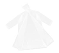 FOMIYES 1 Pièce Imperméable givré Adultes Manteau de Pluie Adulte imperméable léger dans l'ensemble imperméable Adulte avec Capuche Ponchos de Pluie pour l'extérieur Blanche