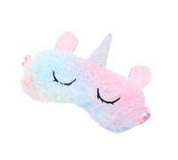 FOMIYES 1 pièce Masque de Sommeil Peluche Licorne Coloré Cache Œil Doux et pour Voyages Maison Convient à Tous Types de Têtes