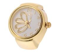 FOMIYES 1 Pièce Montre à Bague En Alliage Montres Bagues Pour Femmes Doigt Regarder Les Femmes Bague De Montre Bijoux Bague Montre En Forme D'anneau Bague Montre Femme Doré