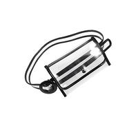 FOMIYES 1 Pièce Porte-Monnaie Mobile Sac Banane pour Femme Bretelles Sac Banane Transparent Messager Porte-Monnaie pour Femme Sac à Main Petit Sac Transparent Mini-Sac PVC Sac en PVC Noir