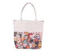 FOMIYES 1 Pièce Sac à Bandoulière Imprimé Chat pour Sac Fourre Tout avec Capacité Ajustable pour Courses et