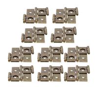 FOMIYES 10 Charnières à Double Action en Fer Huilé 47x47 Mm Style Rétro pour Portes et Paravents, Lot de 10 Pièces, Dispositif de Fermeture de Porte Robuste et Charnières D'angle