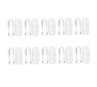 FOMIYES 10 ensembles Brosse à Dents pour Garçon Fille Double-face Silicone Doux Brosse Doigt pour Massage des Gencives et Nettoyage Langue Kit Hygiène Garçon Fille avec Boîte Transparente