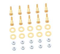 FOMIYES 10 Ensembles Hair Clipper Adjustment Screws Compatible With Wahl Precision Repair Kit For Hair Trimmer Rod Replacement With Nuts And Gaskets