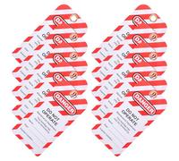 FOMIYES 10 Étiquettes de Consignation en Plastique Suspendues Étiquettes de Sécurité d'Équipement Message Ne Pas Utiliser Couleur Vive Résistantes et Adaptées aux Environnements