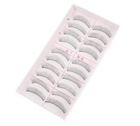 FOMIYES 10 Faux Cils Naturels Longs Faits Main Fibres Synthétiques Durables Volume Épais et Effet Courbé Réutilisables pour Maquillage des Yeux et Quotidiens