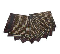 FOMIYES 10 Feuilles Autocollants pour Panneaux Électriques en Papier pour Identification de Circuit et Maintenance Facile, Étiquettes Adhésives pour Tableau Électrique et Disjoncteur