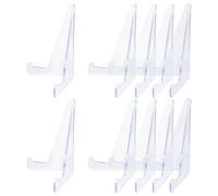FOMIYES 10 Mini-chevalets Transparents en Plastique pour Cartes de Jeu, Supports D’exposition Polyvalents pour Cartes de Collection, Football et Basketball, Porte-cartes Compact
