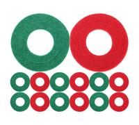 FOMIYES 10 Paires de Rondelles de Protection en Feutre pour Bornes de Batterie Rouges et Vertes Isolantes et Anti-Corrosion Compatibles Voitures et Camions Coussinets Solide pour