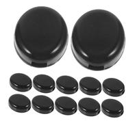 FOMIYES 10 Paires Housse anti-dérapante pour lunettes sangle de lunettes plaquettes de nez pour lunettes support lunette range lunettes supports d'oreilles pour lunettes porte-lune Black
