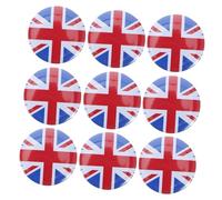 FOMIYES 10 pièces Badge Drapeau Angleterre Épingle Écusson Durable Décoration Polyvalente pour Sac Chapeau