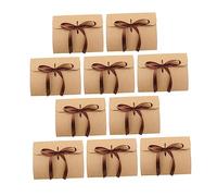 FOMIYES 10 Pièces Boîte- Ruban Enveloppes Postales Enveloppes Kraft De Cartes Postales En Vélin Mini- Enveloppe D'invitation De Mariage Papier Kraft