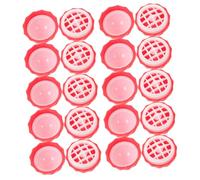 FOMIYES 10 pièces Boîtes de Cire à Lèvres Recharges Rondes Compactes Rose Contenants de Cire Lèvres Portable et Facile à Transporter pour Sac à Main