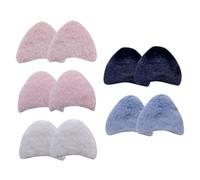 FOMIYES 10 pièces Breloques Oreilles Lapin Fourrure Artificielle pour DIY Accessoires Charms Souples et Légers pour Fabrication de Serre-têtes Garçon Fille Blanc Rose Rose Coréen Bleu