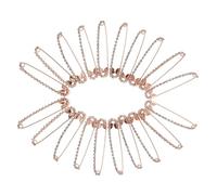 FOMIYES 10 Pièces Broche Bijoux Broche Châle Clip Châle Chandail Épingles De Sûreté Pour Les Vêtements Épingles De Sûreté En Strass Rose Gold Alliage De Zinc