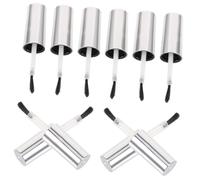 FOMIYES 10 Pièces Capsules de Bouteilles de Vernis à Ongles avec Pinceau Remplaçable Bouchons Pratiques et Réutilisables pour Vernis Gel Colle et Cosmétiques Lot de Adaptés pour Salon et