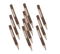 FOMIYES 10 Pièces Crayons en Bois Marron pour Étudiants et Adultes, Écriture Lisse et Effaçable, pour Écrire des Journaux et Créer des Scrapbooks