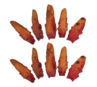 FOMIYES 10 Pièces Doigt Sanguinolent en Vinyle Léger et Portable pour Décoration de Maison Hantée Halloween, Accessoire Effrayant pour Spectacles et Chambres Secrètes