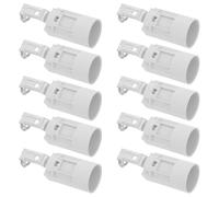 FOMIYES 10 Pièces Douille E14 à Vis avec Support, Style Vintage Rétro | Base Compacte en Plastique, Alliage de Zinc et Cuivre, Montage Mural, Usage Salon, Pièce de Rechange