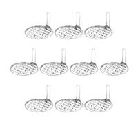 FOMIYES 10 Pièces Grattoir en Acier Inoxydable Portable Multifonction pour Fruits et Nouilles, Outil Cuisine Pratique pour Maison et Boutique, Couleur Argenté