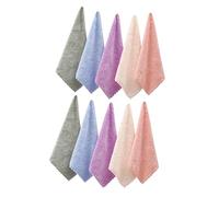 FOMIYES 10 pièces Lingettes Démaquillantes Microfibre Serviettes de Nettoyage pour Visage Mélange de Pratiques et Absorbantes pour Voyage et Usage Domestique