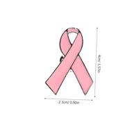 FOMIYES 10 pièces Lot de Broches Ruban Rose pour Sensibilisation Au Cancer Sein Épingles Solides pour Femmes Espoir et Prévention