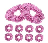 FOMIYES 10 pièces Lot de Chouchous à Paillettes Violets pour Femmes et Filles Élastiques et Doux Accessoires Cheveux pour Mariage Fête Danse et Gym