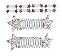 FOMIYES 10 Pièces Lot de Pinces Invisibles Étoiles Extensibles pour Peignes Invisibles pour Chignons Accessoires de Coiffage Fixes et Confortables pour Femmes Maintien Types de Cheveux