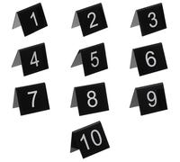 FOMIYES 10 Pièces Marqueurs de Preuves Triangulaires en Acrylique, Panneaux Numérotés Robustes 5,5X6,3 CM, Faciles à Utiliser, Polyvalents pour Décorations Crime et Jeux d'Enquête