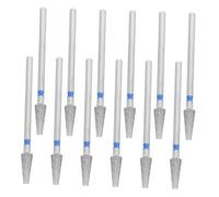 FOMIYES 10 Pièces Nail Drill Bits Set Open Pocket Design Wear-resistant Cuticle Remover Tips For Precise Nail Shaping Manicure Pedicure