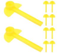 FOMIYES 10 Pièces Nourrisseur à Abeilles en Plastique Jaune pour Cadre de Ruche, Station D'alimentation Pratique et Facile à Utiliser pour Apiculture