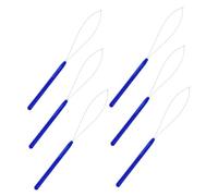 FOMIYES 10 pièces Outil Crochet Traction Extensions Cheveux avec Manche Plastique Antidérapant Enfile-boucle Léger pour Perles Micro Tubes Accessoire Coiffure Pratique