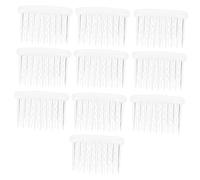 FOMIYES 10 pièces Peignes Latéraux pour Mariage Accessoires de Coiffure Transparent Plastique pour Chignon Peigne à Torsade Français Pratique et Antidérapant