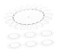 FOMIYES 10 Pièces Présentoir Transparent pour Vernis à Ongles Palette Daffichage Nail Art Support Nuancier Pratique pour Salon Manucure et Pédicure