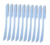 FOMIYES 10 Pièces Rasoirs à Sourcils Pliables Acier Inoxydable Coupe Précise et Protection Peau Outil Compact pour Usage Domestique et Voyage