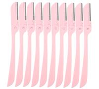 FOMIYES 10 Pièces Rasoirs à Sourcils Pliables Acier Inoxydable Tondeuses Multifonctions pour Épilation Visage et Corps et Antidérapants Protection Confortable