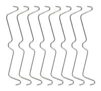 FOMIYES 100 Clips de Verrouillage en Acier Inoxydable pour Panneaux Perforés, Crochets à Cheville Robustes, Fixation Sûre pour Panneaux Perforés, Lot de 100 Pièces pour Organisation